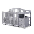 SORELLE FURNITURE Berkley Crib and Changer with Slat Panel Back Classic -in- Convertible Diaper Changing Table Non-Toxic Finish 