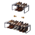 YAMAZAKI Home Frame Adjustable Shoe Rack - Spacesaving Storage Solution, 7 - Steel - Holds Up to 4 Pairs of Shoes Per Shelf