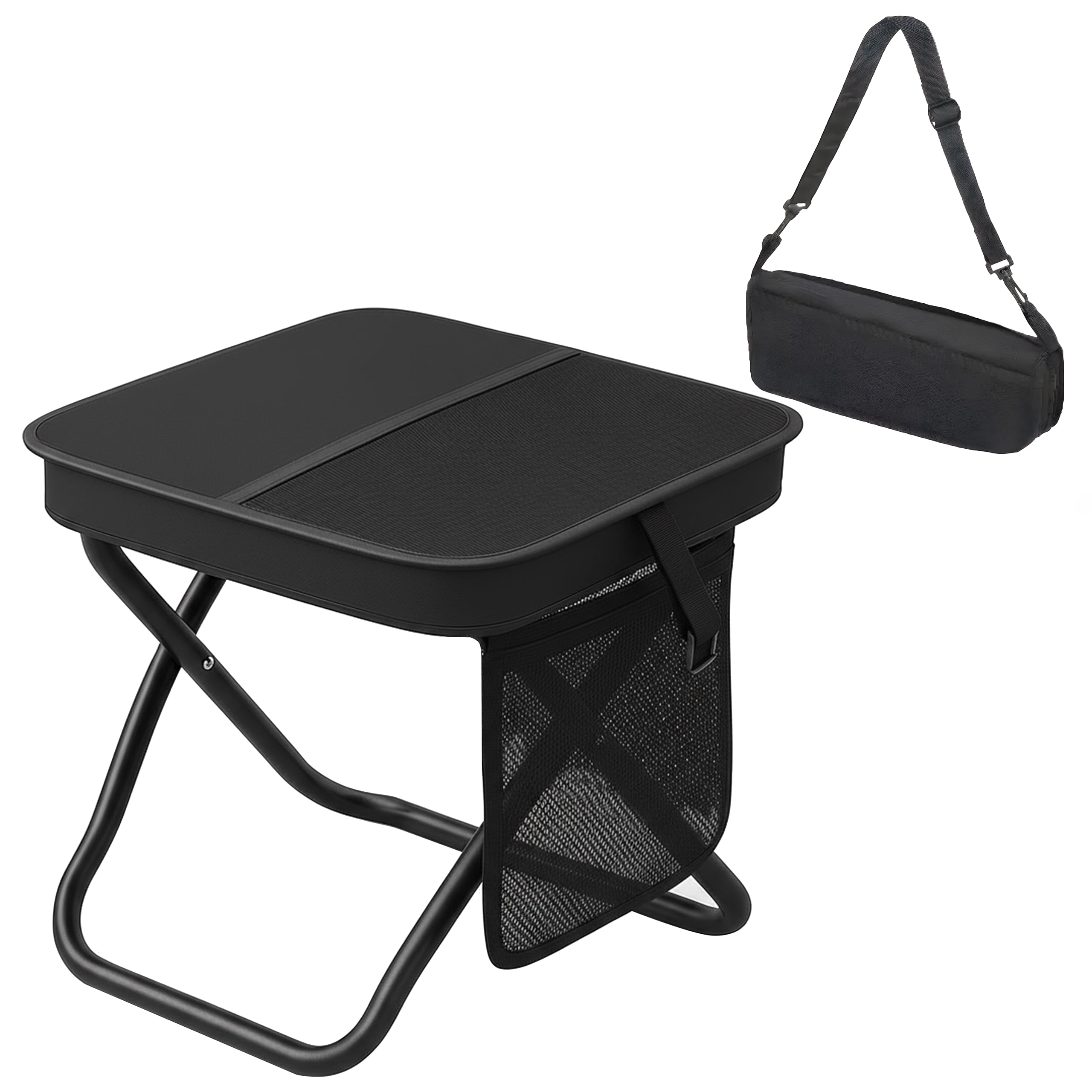 ABUUL 2-in-1 Portable Stool & Sling Bag - Pocket Chair with Storage Pouch, Convertible Satchel for Hands-Free Carry & Supports 2