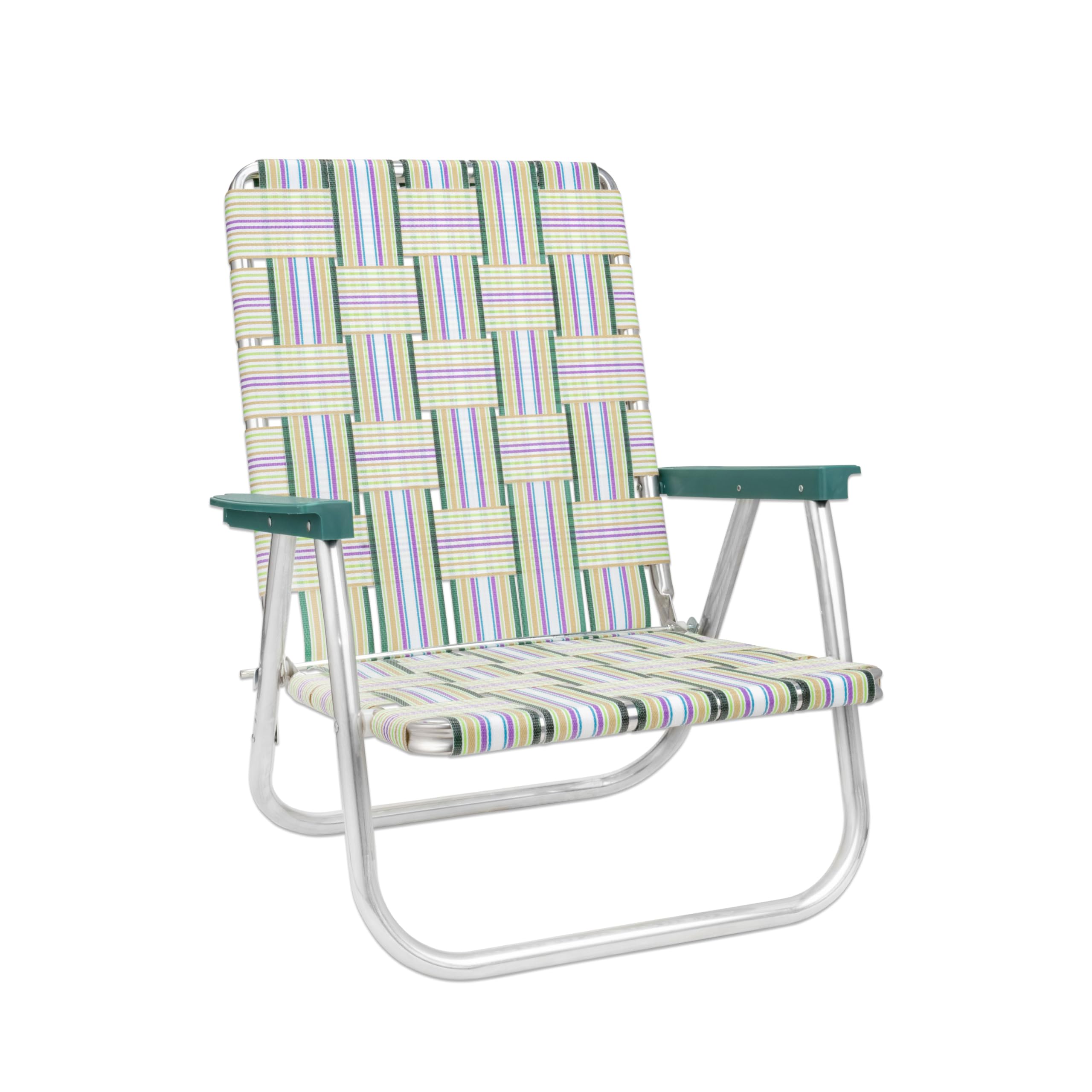 Lawn Chair USA Spring Fling Beach Chair - Lightweight, Durable, and Perfect for Beach Lounging