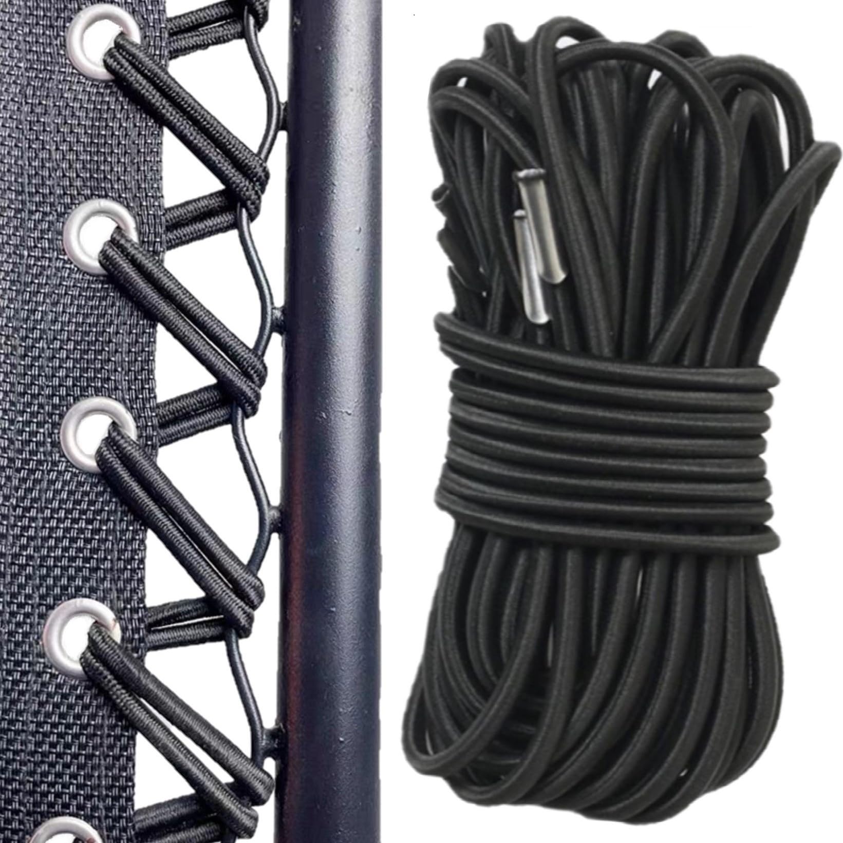 Zero Gravity Chair Cord Replacement, 4 Pack, Elastic Cord for antigravity Chair, Patio Recliner Chair, Lawn Bungee Chair, Beach 