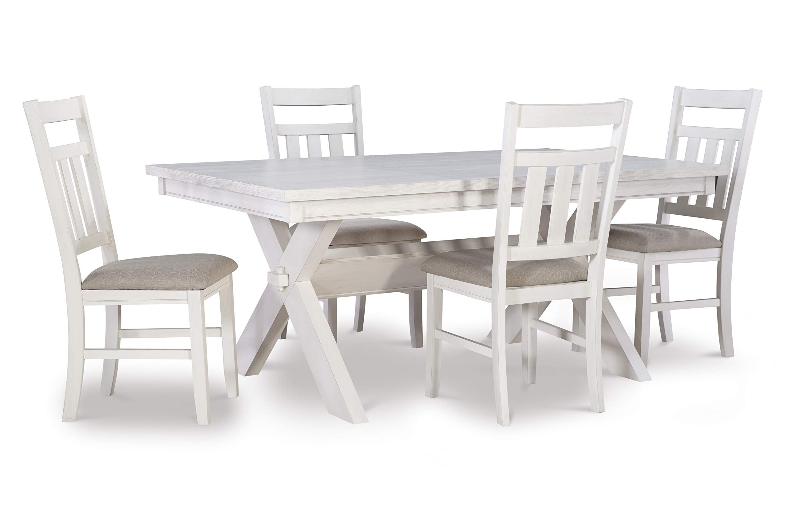 Powell Turino Distressed White 5PC Dining Set