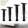 SKMYL Adjustable Height Center Bed Support Leg for Sagging Shelf, Furniture Legs for Frame,Slat and Riser (7-13.5(4PCS))