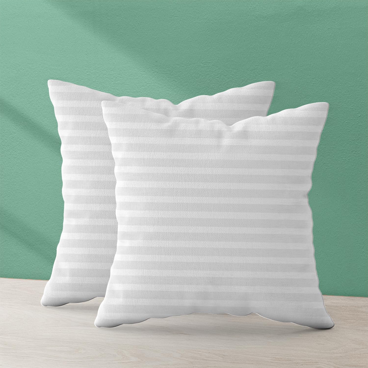 Trendy Home 22x22 Throw Pillow Insert (Set of 2, White) Bed and Couch Pillows Stuffer Hypoallergenic, Decorative Home Indoor Out