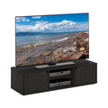 Furinno CLASSIC TV Stand, Petite 2-Tier Entertainment Center, TV Console for TV up to 55 Inch, with Doors Cabinets, 15.8 x 47.2 