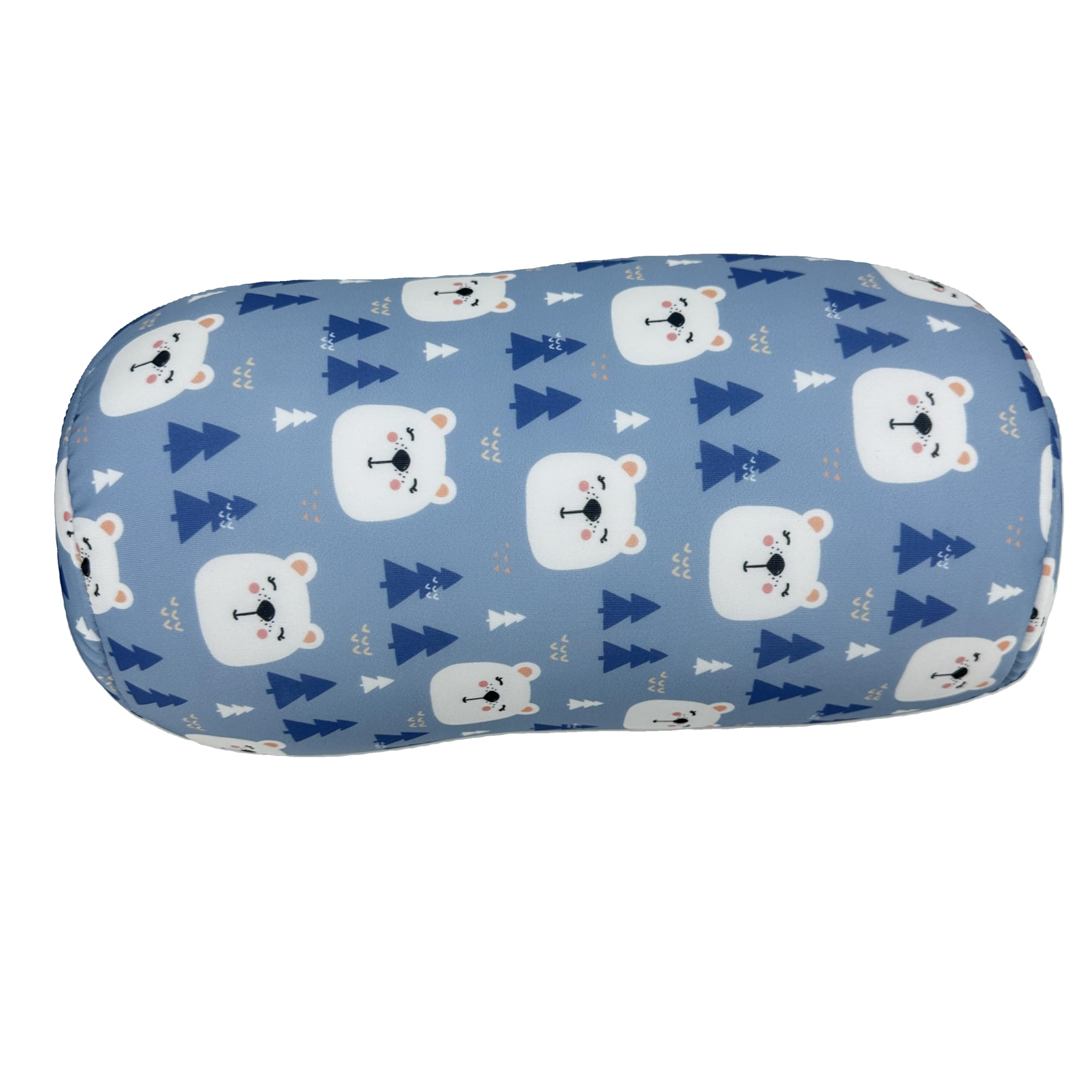Bookishbunny Microbead Cylinder Bolster Roll Pillow 13 x 7 (PastelFlowers)