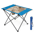 SUNNYFEEL Outdoor Folding Table | Lightweight Mesh Compact Camping Table, Roll Up Top 2 People Portable Camp Tables with Carry B