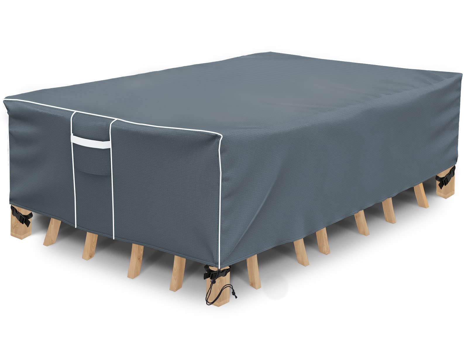 Gasadar Rectangular Outdoor Patio Sectional Furniture Cover Waterproof for General-Purpose Outdoor Dining Tables, Chairs and Sof