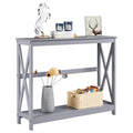 Yaheetech Console Table for Entryway, 2 Tier Narrow Sofa Table Bookshelf Accent Tables w/Storage Shelf, Living Room Entry Hall F