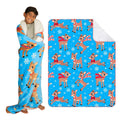 Franco Rudolph The Red Nose Reindeer Holiday Christmas Kids Bedding Soft Plush Sherpa Blanket Throw, 46 in x 60 in, (Officially 