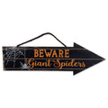DII Fall Home & Party D  cor Spooky Halloween Decorations Indoor & Front Porch, Hanging Sign, Beware Giant Spiders