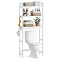 SONGMICS Over The Toilet Storage, 3-Tier Over Toilet Bathroom Organizer with Adjustable Shelf, Fit Most Toilets, Space-Saving, C