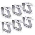 ProTensils 6 Pcs - Decorative Tablecloth Clips, Picnic Table Clips, Outdoor Table Clamps, Flower Design Table Clip, Great for Pa