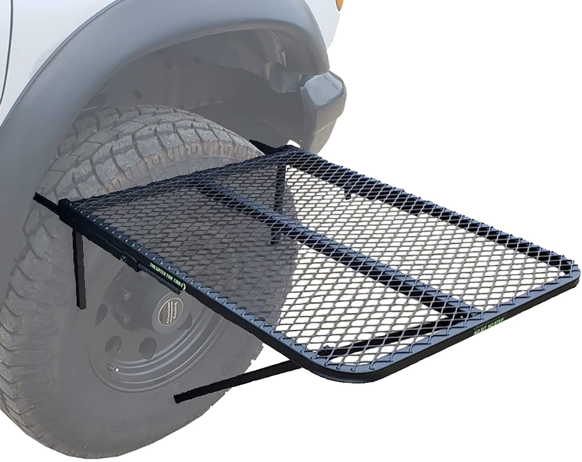 Tire Table Camping Table, Standard (29 x 23 x 1.5), Black (Aluminum)