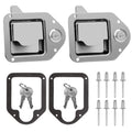 BAUMFEUER Truck Tool Box Latch Replacement Stainless Steel Toolbox Paddle Lock Replacement Handle with Keys for Truck, RV, Trail