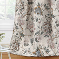 H.VERSAILTEX Blackout Curtains 96 Inch Length 2 Panels Set Floral Print Curtain Drapes for Living Room Thermal Insulated Grommet