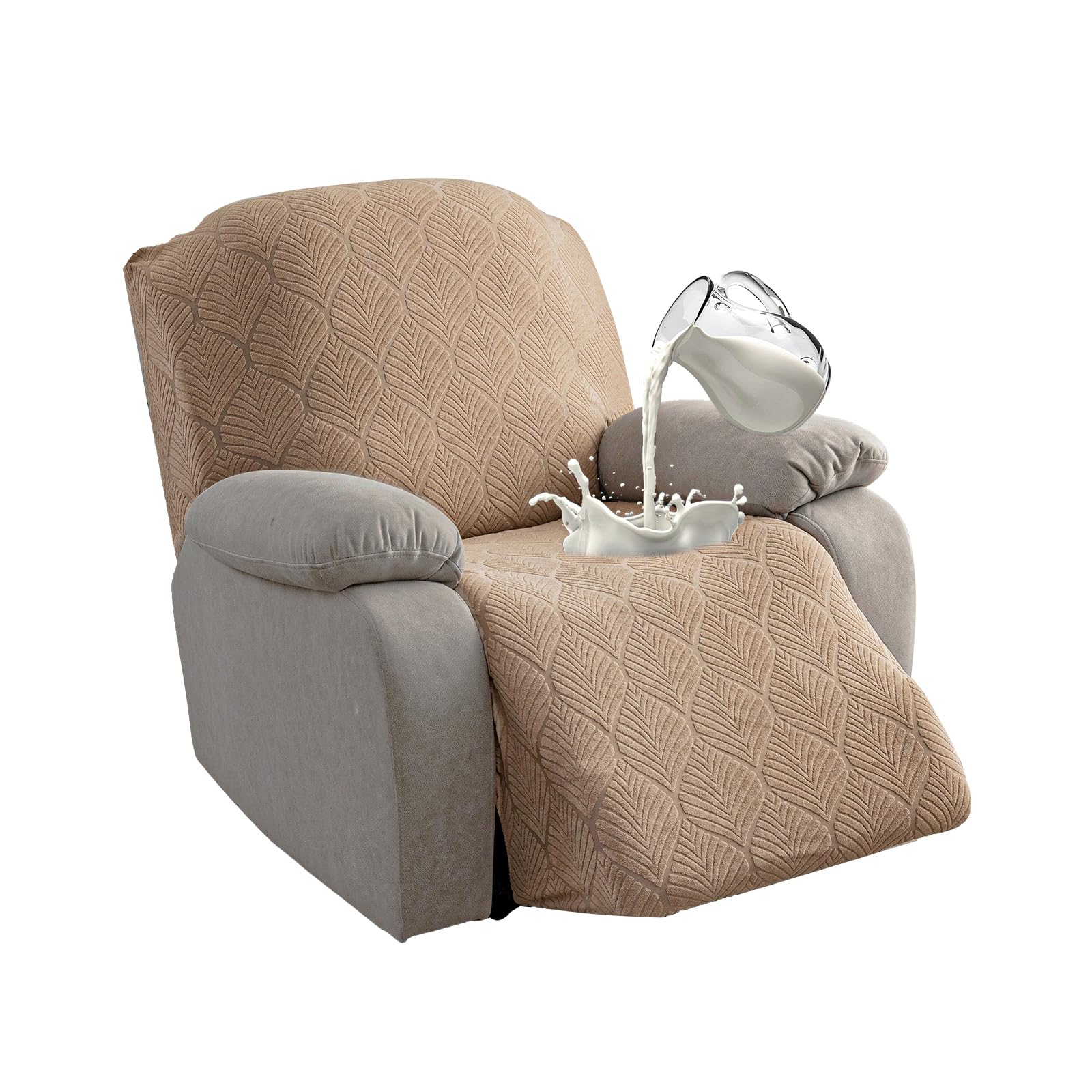YUEANG 100% Waterproof Recliner Cover, 1 Pieces Reclining Chair Cover Stretch Sofa Slipcovers Washable Furniture Protector for P