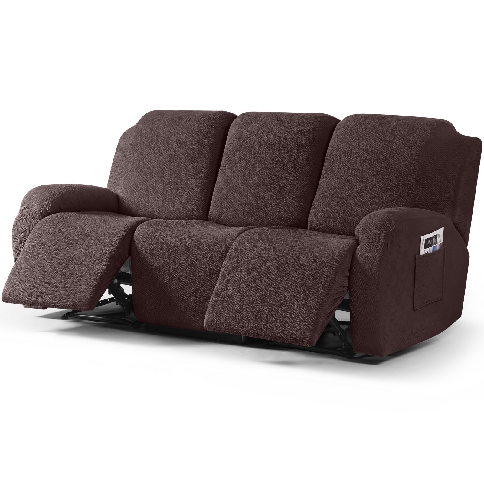 Timeles Recliner Covers for 3 Seater Reclining Sofa Slipcover Furniture Protector for Dogs and Pets Stretch Soft Washable (Three