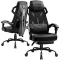 GTRACING Gaming Chair, Computer Chair with Mesh Back, Ergonomic Gaming Chair with Footrest, Reclining Gamer Chair with Adjustabl