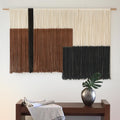Macrame Wall Hanging Large Dip Dye Tapestry Fiber Wall Art Boho Bedroom D  cor 57  W*35  L