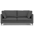 SIMPLIHOME Ava Sofa in 100% Recycled Polyester Tightly Woven Performance Fabric, Pebble Grey, 76-inches Wide, Handcrafted Mid-Ce