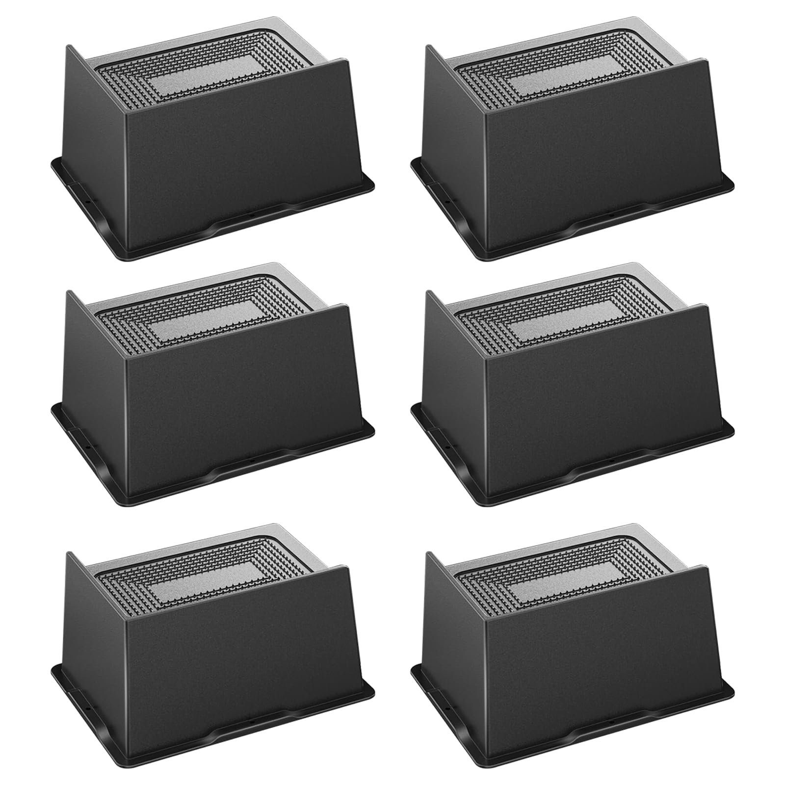 MYMULIKE Bed Risers 6 Inch Heavy Duty, Oversized Furnitures Risers 6 inch Support 6000 lbs, Bed Table Rising Blocks, Fits for Co