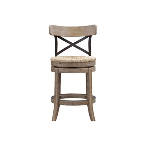 24 Myrtle Swivel Counter Stool [Wheat Wire-Brush]