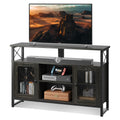 WLIVE TV Stand 55 inch TV,Tall Entertainment Center with Storage, Farmhouse Industrial TV Console for Bedroom Living Room, Charc