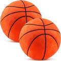 HyDren 2 Pcs Plush Stuffed Basketball Football Rugby Baseball Pillows Soft Fluffy Sports Throw Pillows Cushions for Christmas Ho