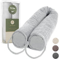 DECOREALM Heavy Duty Door Draft Stopper and Blocker, Sound Proof Draft Guard for Doors and Windows, Decorative Cylinder Provides