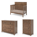 Child Craft Atwood Crib, Dresser and Chest Nursery Set, 3-Piece, Includes 4-in-1 Convertible Crib, Dresser and Chest, Grows with