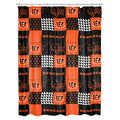 NORTHWEST NFL Colorblock Shower Curtain, Cincinnati Bengals