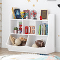 UTEX Toy Storage Organizer with Bookcase, Kids Multi Shelf Cubby for Books,Toys, Storage Organizer for Boys,Girls Play Room/Bedr