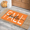 HANXIG Hello Fall Door Mat Autumn Doormat 17 X 29 Inch Maple Leaf Doormat Decorative Entrance Mat Non-Slip Rubber Backing Floor 