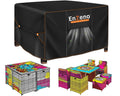 Enzeno Patio Furniture Set Cover Waterproof, Square Outdoor Table and Chair Set Covers, Heavy Duty Outside Weatherproof Garden R