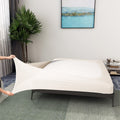 Box Spring Cover Queen Size - Jersey Knit & Stretchy Wrap Around 4 Sides Bed Skirt for Hotel & Home - Queen/Queen XL, Beige