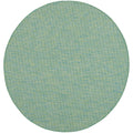 Nourison Positano Indoor/Outdoor Blue/Green 6 x Round Area Rug, Easy Cleaning, Non Shedding, Bed Room, Living Room, Dining Room