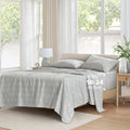 Comfort Spaces Extra Deep Pocket Sheets, 100% Cotton Sheets Queen Fits up to 24 Mattress, Breathable, Naturally Cool Cotton Shee