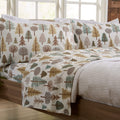 Great Bay Home Full Size Microfiber Sheet Set - Lodge Decor 4-Piece Bed Sheets - Ultra-Soft and Smooth Brushed Microfiber Woodla