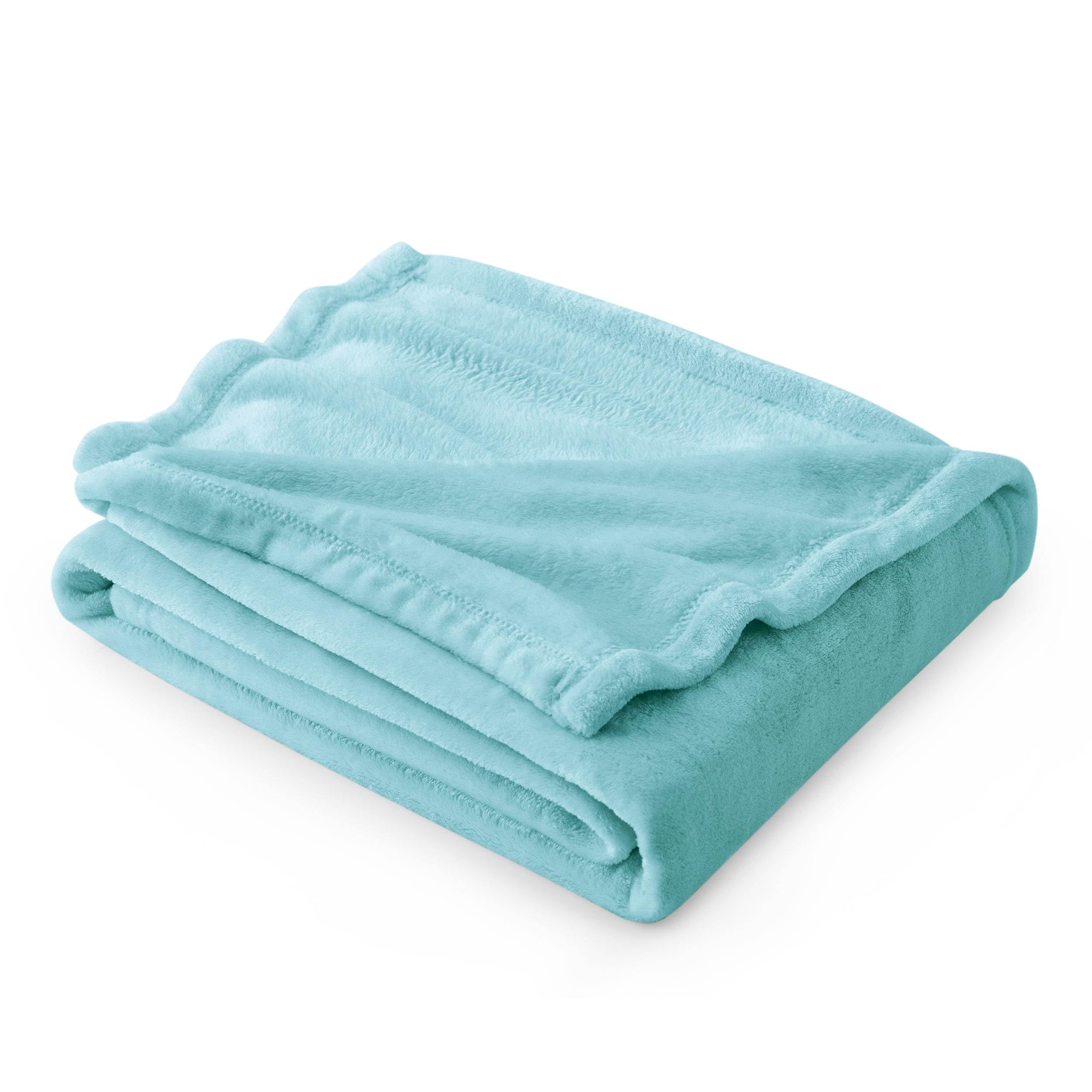 Bedsure Fleece Throw Blanket for Couch River Blue - Lightweight Plush Fuzzy Cozy Soft Blankets and Throws for Sofa, 50x70 inches
