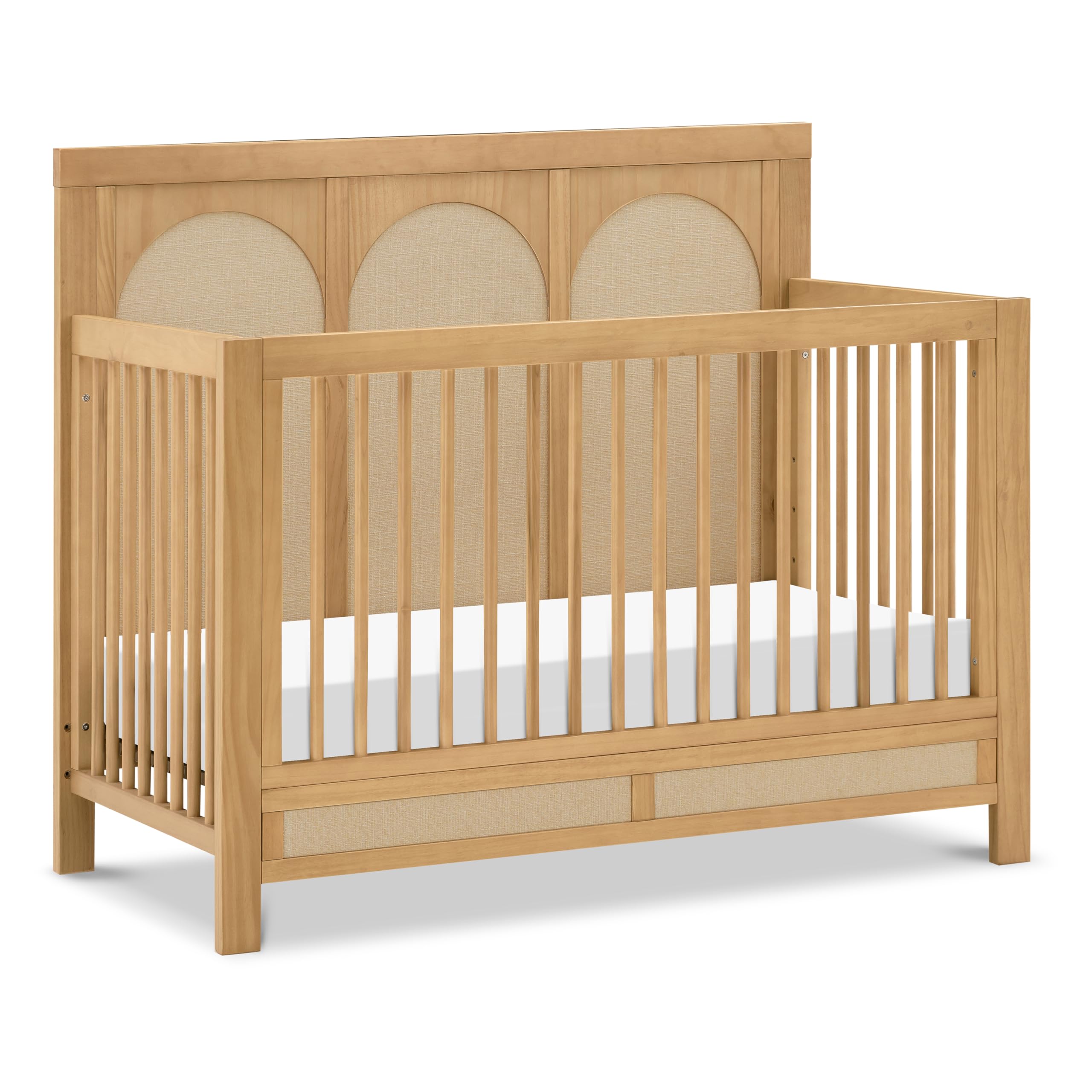 Namesake Eloise 4-in-1 Convertible Baby Crib with Wooden Toddler Bed, Daybed & Full-Size Bed Conversion - Easy to Assemble & GRE