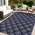 OLANLY Reversible Outdoor Rug 5x8 ft Clearance, Waterproof Outdoor Plastic Straw Rug with Interlacing Pattern, RV Mat for Patio,
