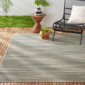 Nicole Miller New York Patio Country Wynona Indoor/Outdoor Area Rug, Green/Beige, 52x72 Rectangle