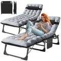 ABORON Patio Lounge Chair, 3in1 Folding Heavy Duty 500LB Loading Chaise Chair, Adjustable Portable Chair for Home Garden Beach O