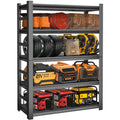 78H Garage Shelving Unit and Storage-Easy Assembly Metal Shelves 5-Tier Utility Rack| Heavy-Duty Adjustable Shelf| Steel Rust-Re