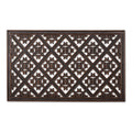 DII Rubber Doormats Collection All Weather, 18x30, Welcome Half Moon