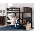 DHP Dylan Convertible Wood Bunk Bed, Stackable and Detachable Bed Frames for Kids and Teens, with Ladder, High Guardrail, Wood S
