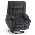 MCombo Large Dual Motor Power Lift Recliner Chair Sofa with Massage and Heat for Big Elderly People, Infinite Position, USB Port