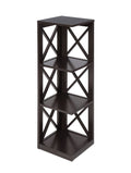Convenience Concepts Oxford 3 Tier Corner Bookcase, Espresso