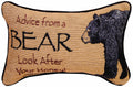 Manual The Lodge Collection Reversible Throw Pillow, 12.5 X 8.5-Inch, Advice from a Bear X Your True Nature